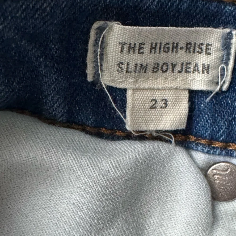 Madewell The High Rise Slim Boy Jean Starry Night Stars Denim Jeans Size 23 - Picture 5 of 8